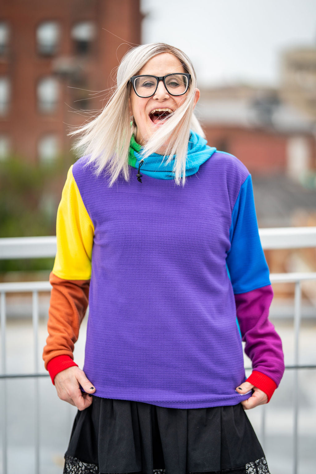 Rainbow Microgrid Hoodies