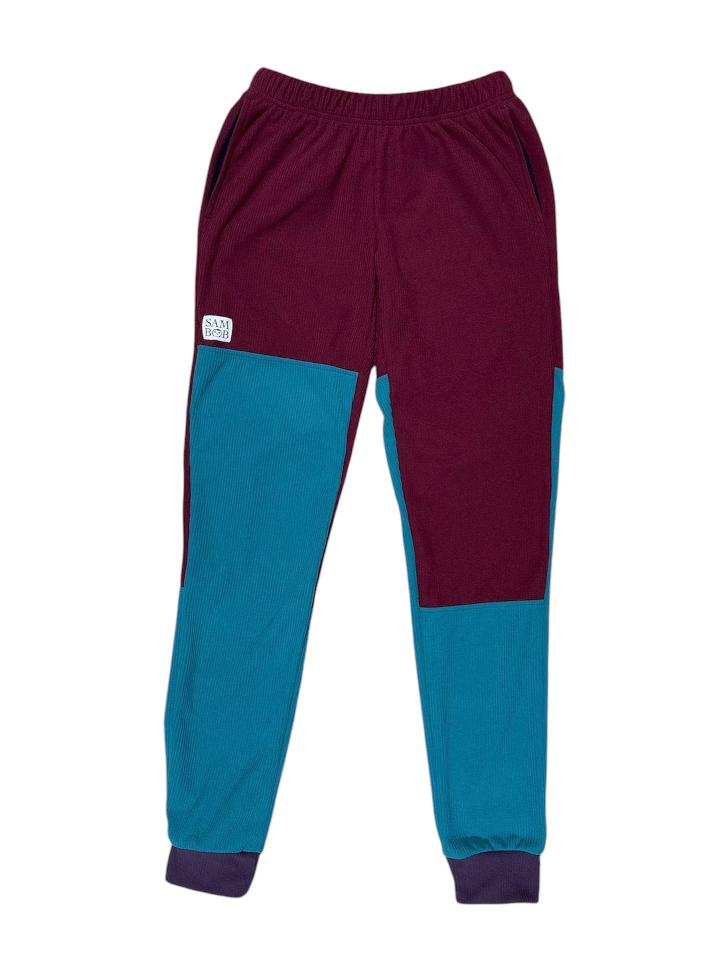 Microline: Eggplant, Teal, and Garnet Joggers