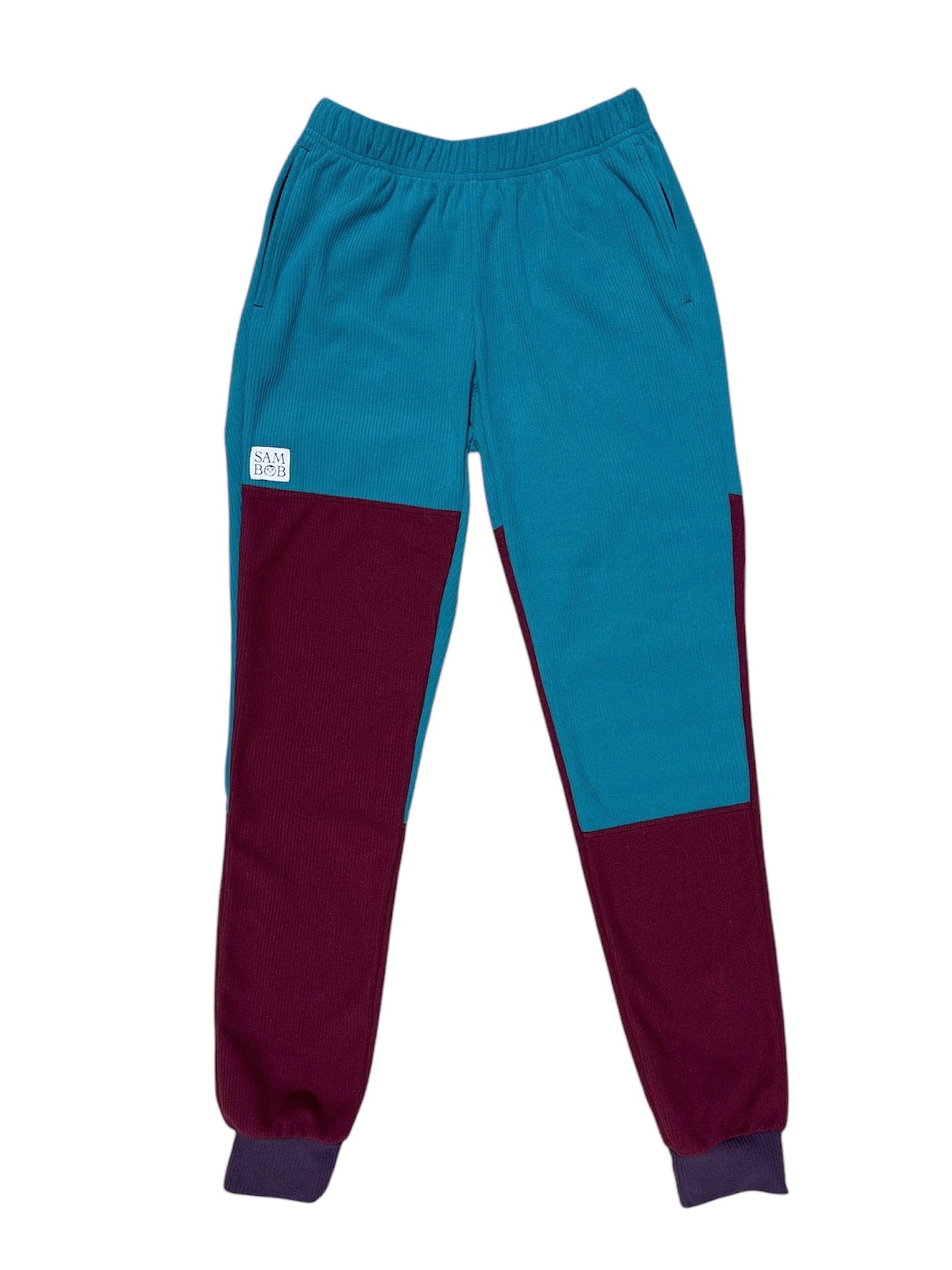 Microline: Eggplant, Teal, and Garnet Joggers