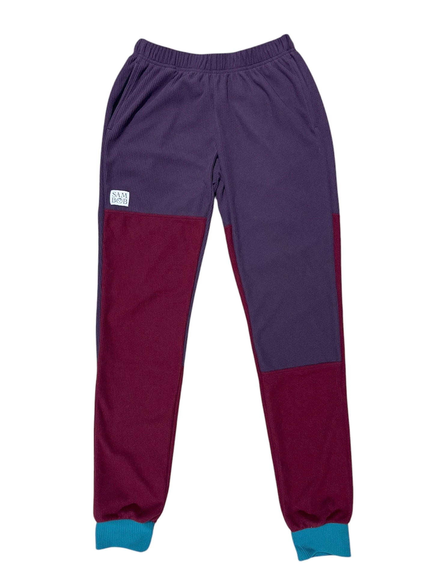 Microline: Eggplant, Teal, and Garnet Joggers