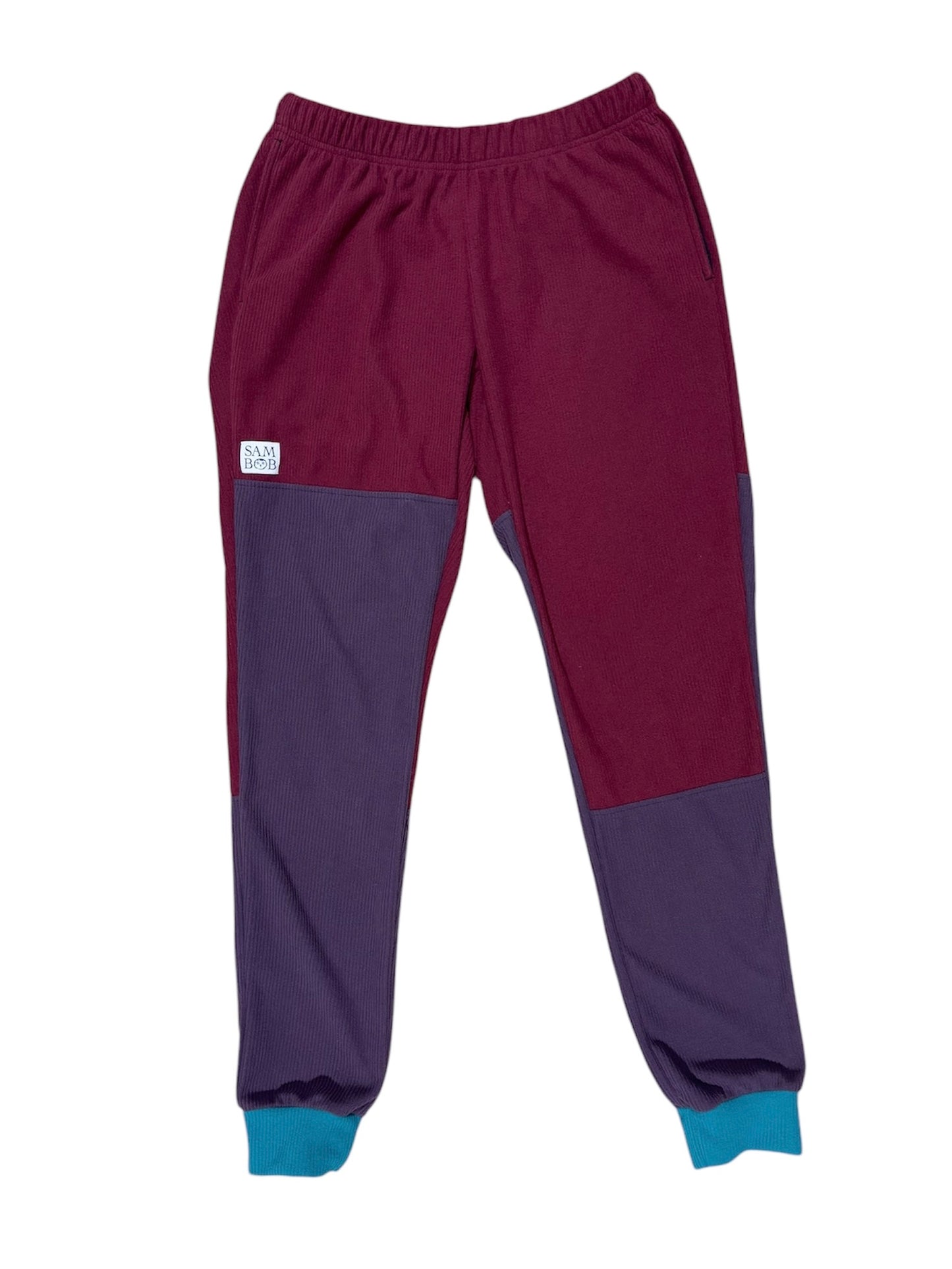 Microline: Eggplant, Teal, and Garnet Joggers
