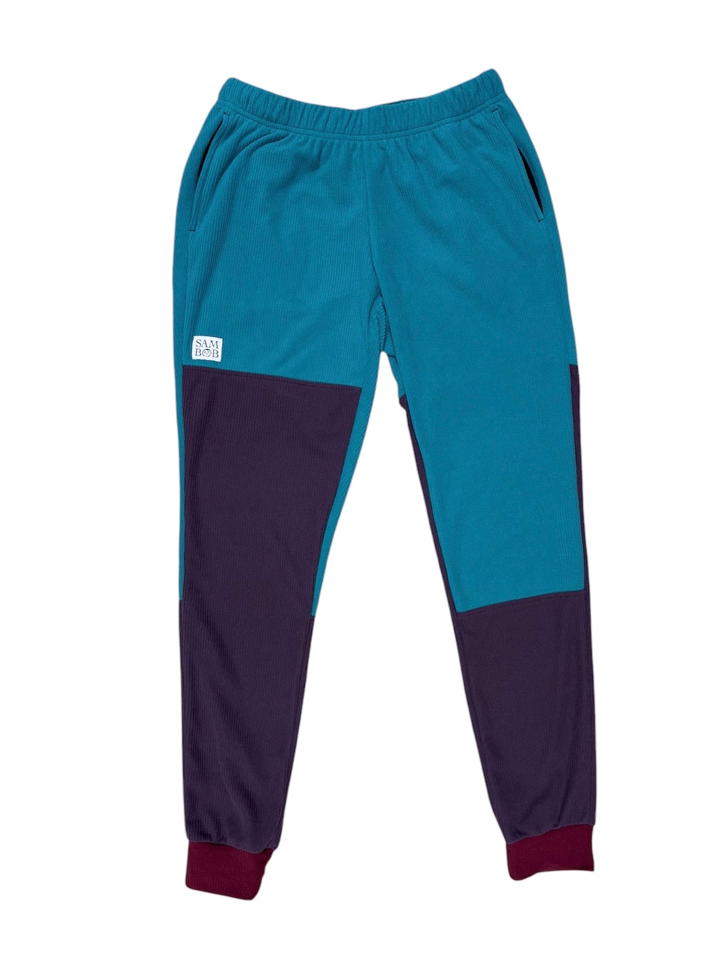 Microline: Eggplant, Teal, and Garnet Joggers