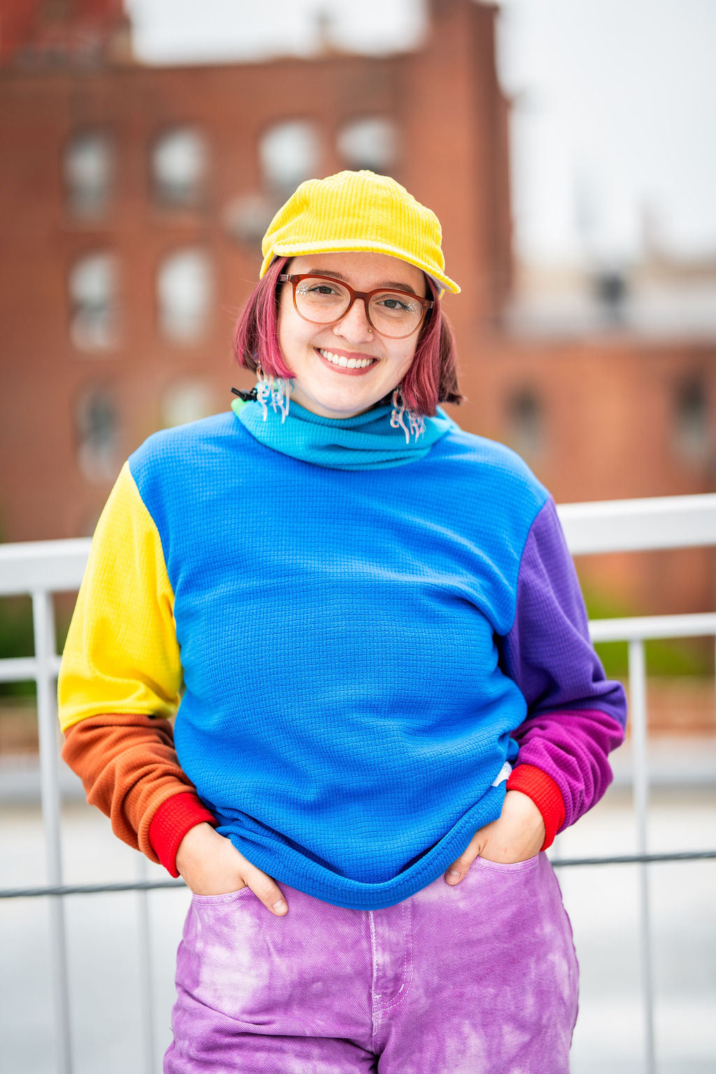 Rainbow Microgrid Hoodies
