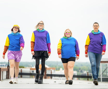 Rainbow Microgrid Hoodies