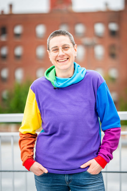 Rainbow Microgrid Hoodies